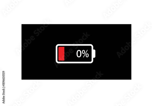 ed low battery charging icon png on transparent background