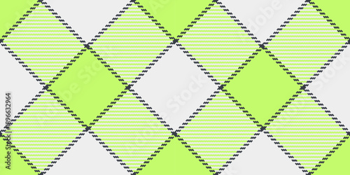 Relax background vector textile, hounds check seamless texture. Furniture plaid pattern tartan fabric in white and green colors.