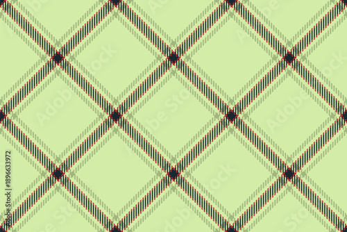 Simplicity seamless fabric textile, rural vector pattern tartan. Fiber background texture check plaid in light and green colors.