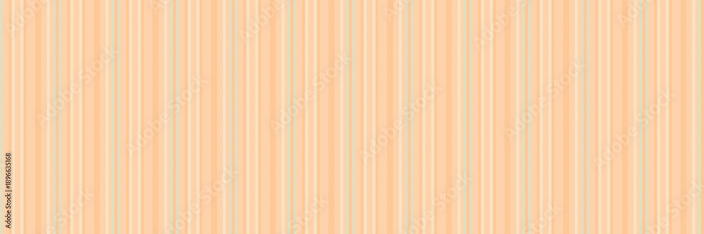 Obraz premium Sat pattern vertical seamless, t-shirt lines background textile. Tlowing vector stripe fabric texture in orange and beige colors.
