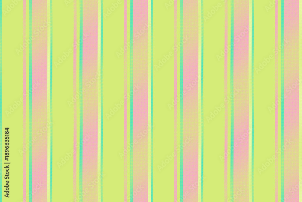 Obraz premium Teel stripe vector background, stationary texture pattern fabric. Lexico vertical lines seamless textile in lime and pink colors.