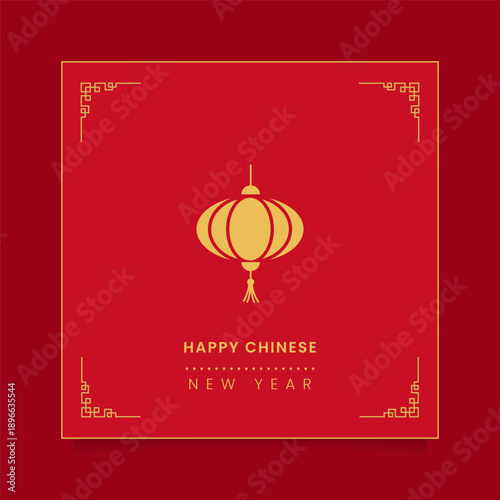 Chinese New Year celebration with festive elements