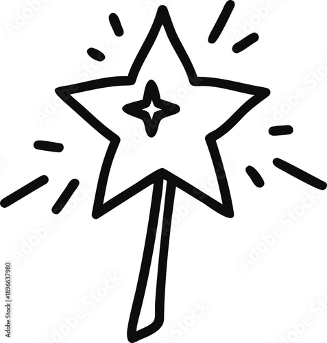 Simple Star Magic Wand