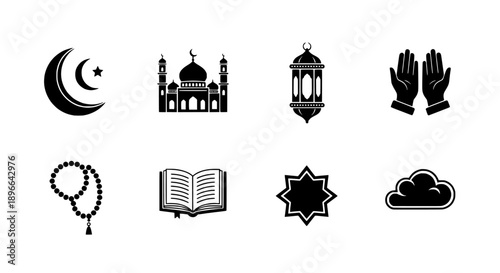 Islamic Symbols and Ramadan Icons Collection