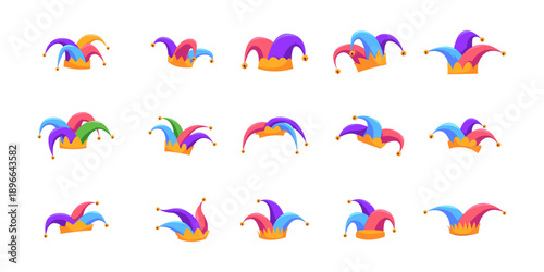 April Fool's Day Jester Hat Illustration