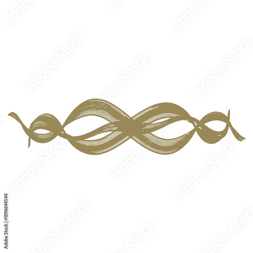 Elegant golden swirl design for decorative purposes.