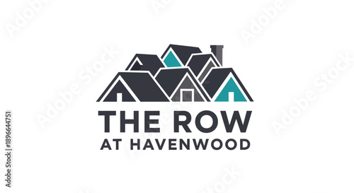 The Row at Havenwood logo with stylized houses.