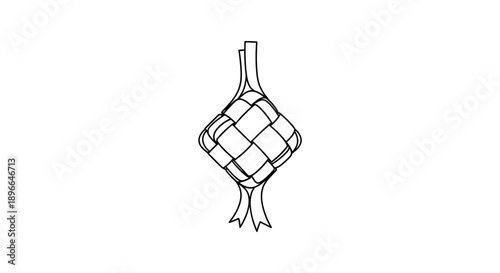 Detailed drawing of a handbag.