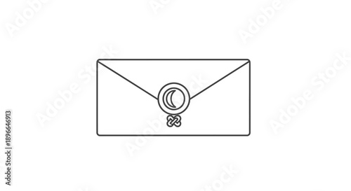 Sealed Envelope with Wax Stamp.