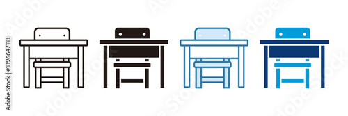 Classroom Icon Set Multiple Style Collection