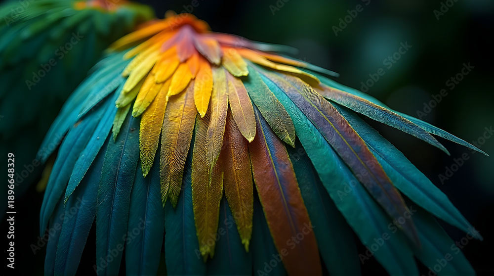 Obraz premium Ai generative, blue and yellow macaw