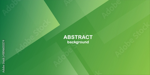 Abstract Green Geometric Background with Gradient Shapes.suit for banner, web, brochure, presentation, website and poster