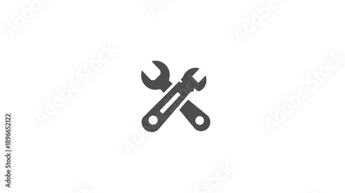 Two wrenches crossed in a diagonal on a white background, representing repair and maintenance
