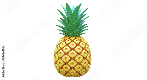 Stylized 3D Pineapple