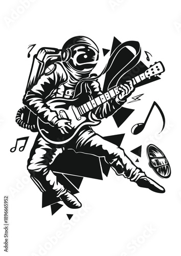 guitar player vector