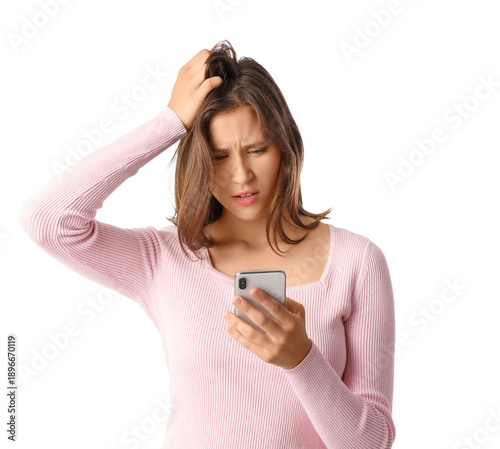 Beautiful young thoughtful ...