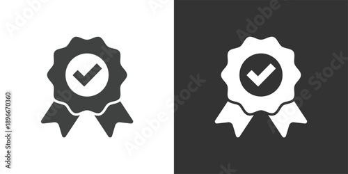 Quality Certificate icon. Solid glyph series icon