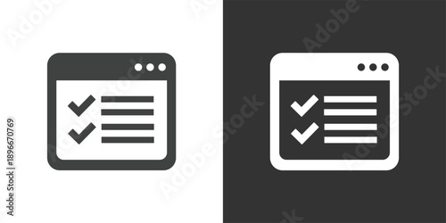 Verified Web Interface icon. Solid glyph series icon