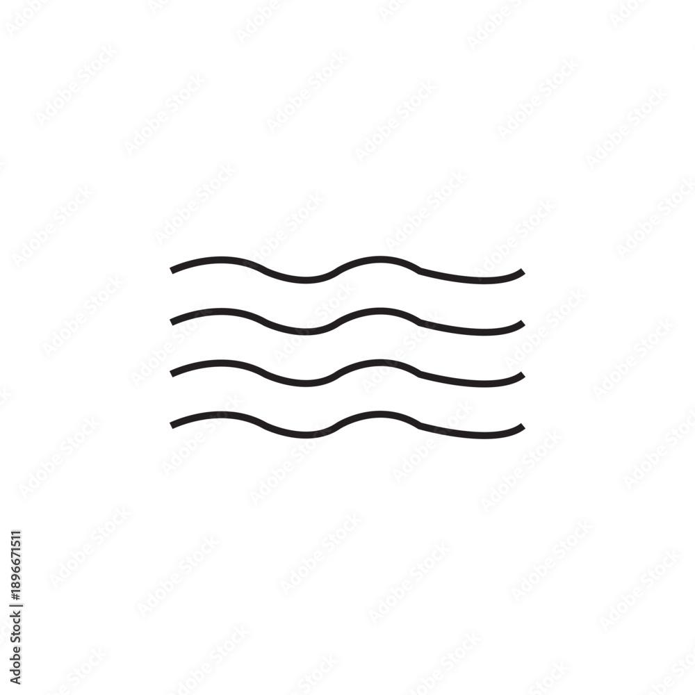 Obraz premium wave icon