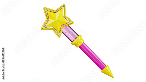 Magical Star Wand with Glitter