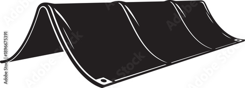 Black portable folding fabric display background for photography studio