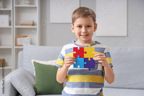 Little boy with autistic di...