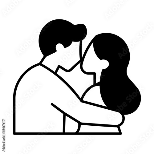 Couple kissing