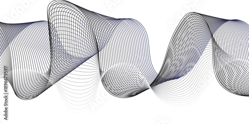Geometric energy curve minimal flowing bland abstract vector wave line template. swoosh speed line music and science technology vector flow background.	
