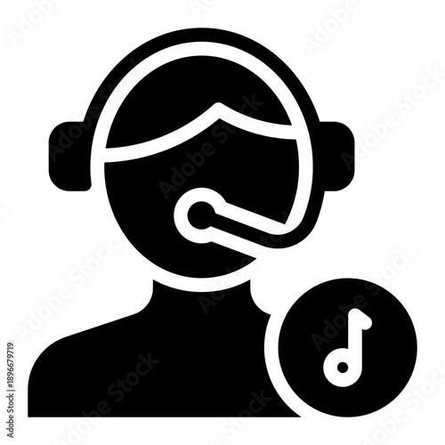 music glyph icon