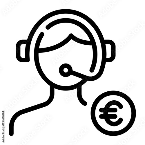 euro line icon