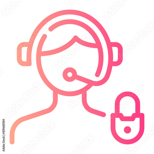 padlock gradient icon