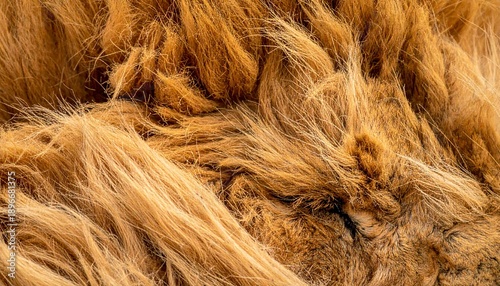 Close-up of Golden Brown Jute Fibers - A Natural Texture.