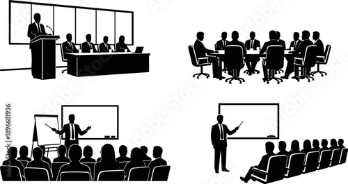 Stealth fighter jet technical illustration showing top front and side views military aircraft silhouette black vector design isolated on white background modern detailed