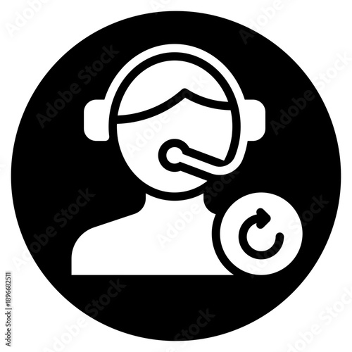 circular arrow glyph icon