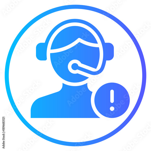 warning gradient icon