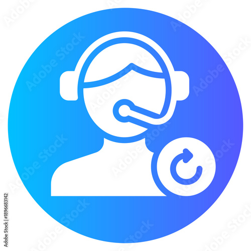 circular arrow gradient icon