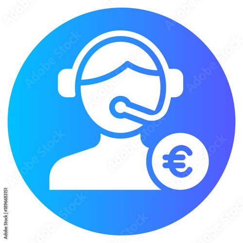 euro gradient icon