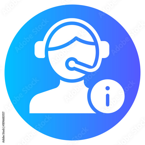 info gradient icon