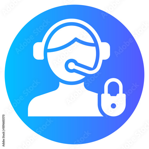 padlock gradient icon