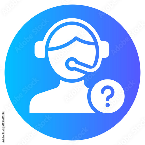 question gradient icon