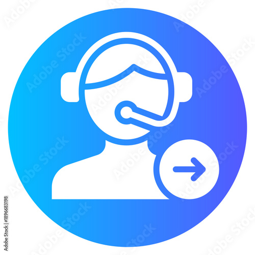 right arrow gradient icon