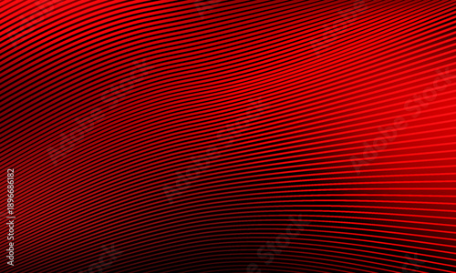 Fotografía red and black geometric abstract pattern resembling a structure of fine lines or metal fins