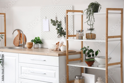 Interior of stylish kitchen...