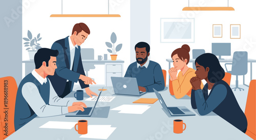 Business Team Meeting Office Discussion.