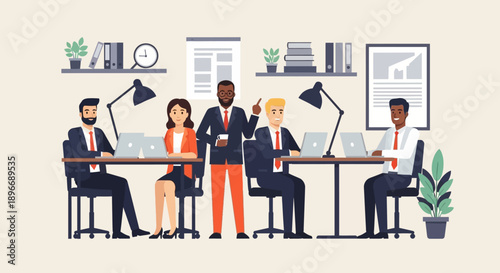 Diverse Business Team Working Together.