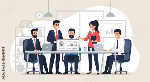 Business Team Meeting Office Discussion.