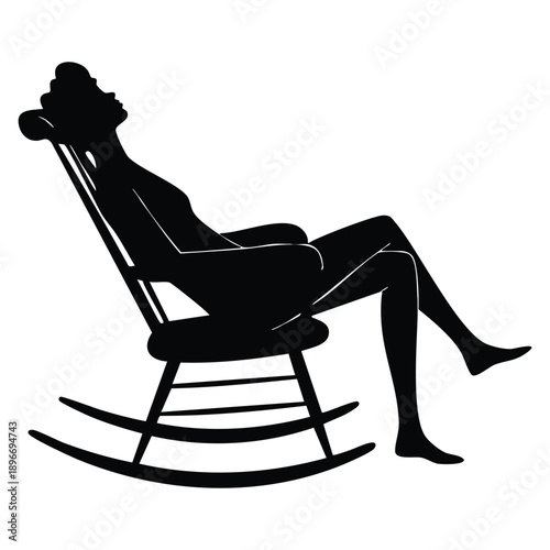 Flat vector rest icon designed for relaxation wellness sleep recovery healthcare breaks and calm lifestyle themed interface graphics