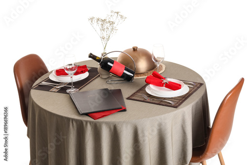 Served restaurant table wit...