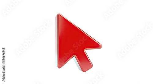 Red Mouse Cursor Icon