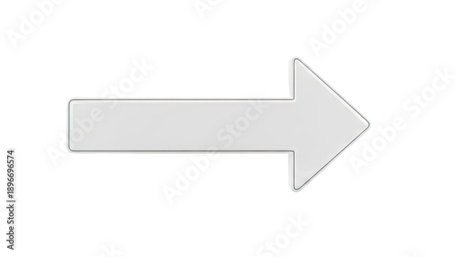 White Arrow Pointing Right